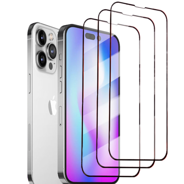 3-PACK iPhone 14 Pro Max Näytönsuojat + Kameran linssisuojat 2.5D HD Transparent