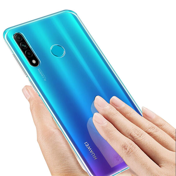 Huawei P40 Lite E - Silikonskal Transparent/Genomskinlig