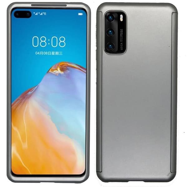 Genomtänkt Dubbelskal - Huawei P40 Silver