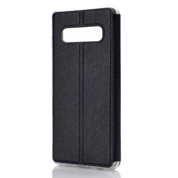 Samsung Galaxy S10 Plus - Stilrent Smart Fodral (Svarsfunktion) Svart