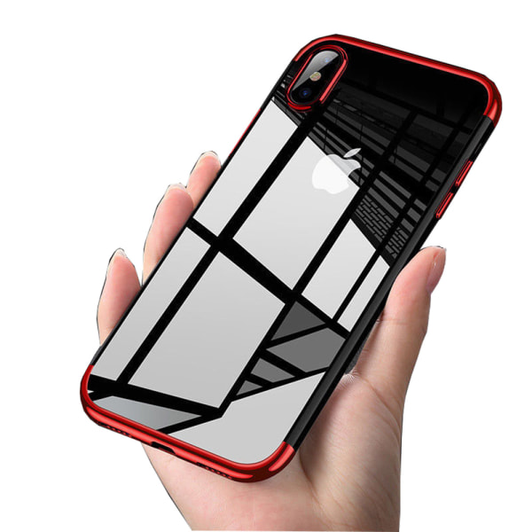 Tehokas pehmeä silikonikuori iPhone XS Maxille Silver