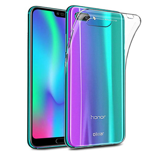 Huawei Honor 10 - Skyddande Silikonskal (FLOVEME) Transparent/Genomskinlig