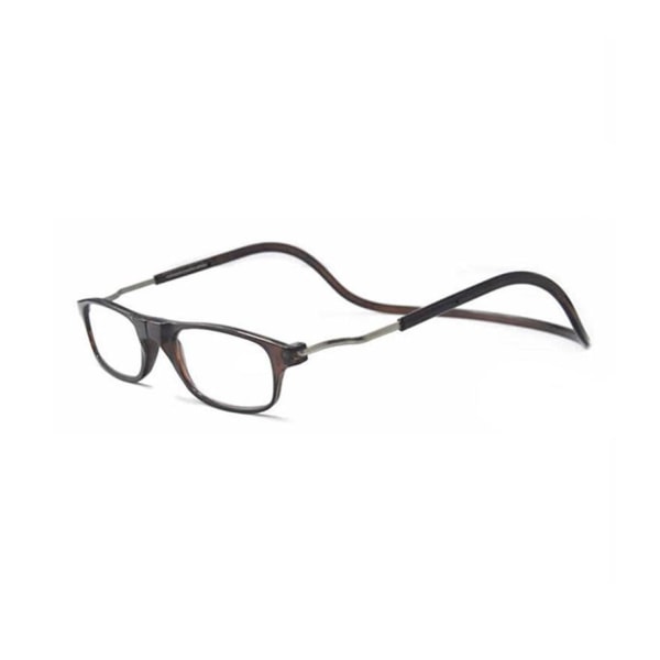 Läsglasögon med Smartfunktion (Ställbara) Brun +2