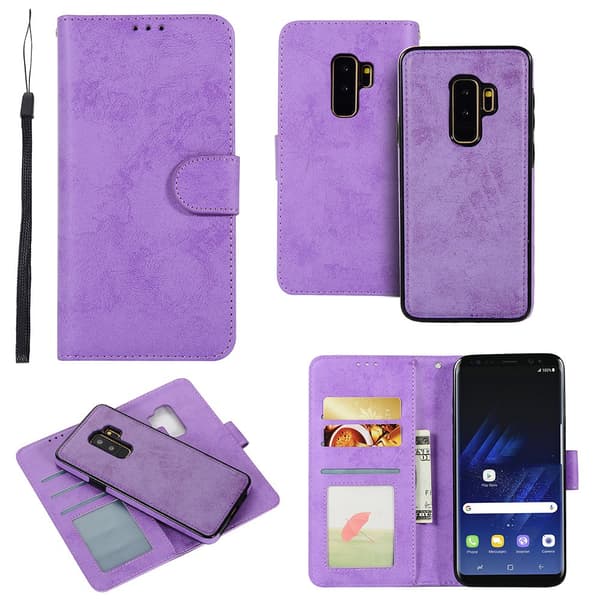 LEMAN Plånboksfodral med Magnetfunktion - Samsung Galaxy S9Plus Ljusblå