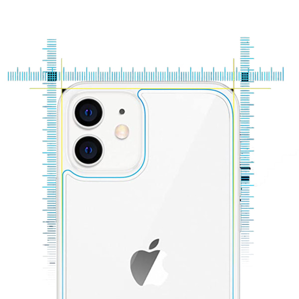 (2-PACK) Skärmskydd för BAKSIDA (9H) till iPhone 12 Mini Transparent