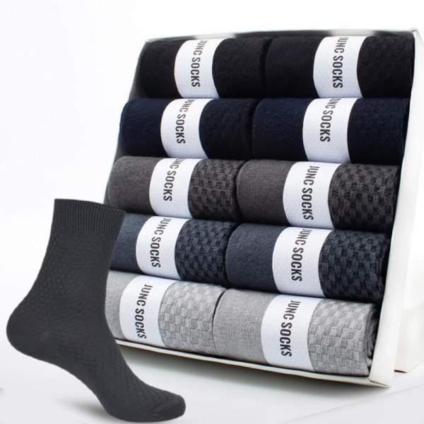 3-PAKKER komfortable myke sokker (39-45 EUR) Blågrå