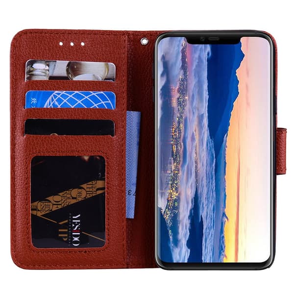 Huawei Mate 20 Pro - Robust Effektfullt Plånboksfodral Svart Svart
