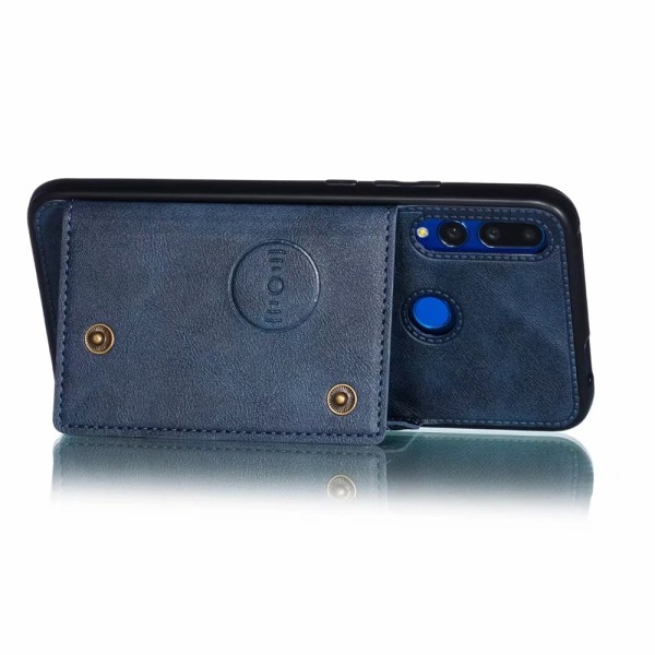 Huawei P Smart Z - Praktisk deksel med kortholder Mörkblå