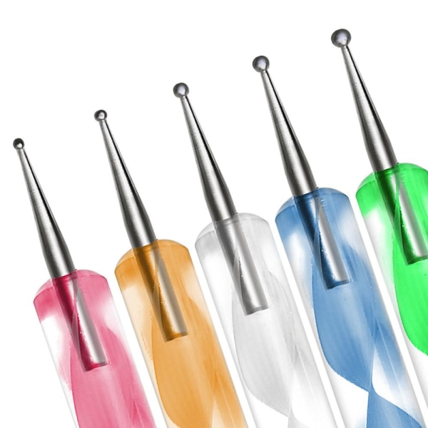 Praktiskt 5st Dottingpennor för Nagellack Flerfärgad