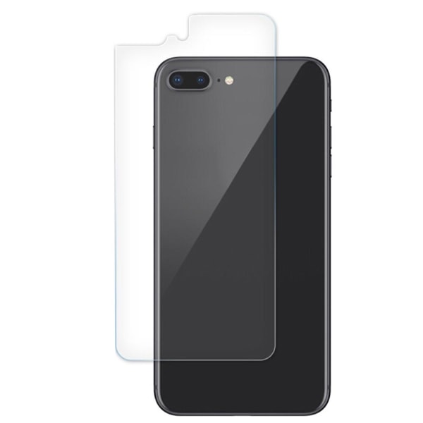 2-PACK iPhone 8 Plus Soft Back Screen Protector PET 9H 0,2mm Transparent/Genomskinlig