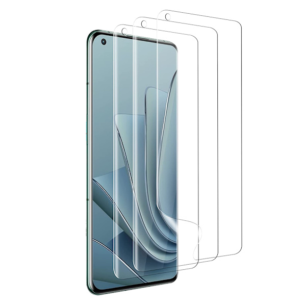 3-PACK OnePlus 9 Pro Mjukt Skärmskydd PET HD 0,2mm Transparent