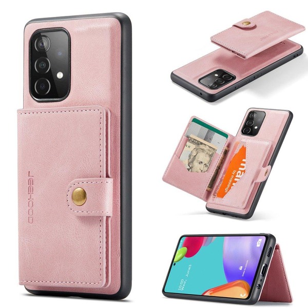 Samsung Galaxy A32 - Elegant effektivt cover med kortrum Roséguld