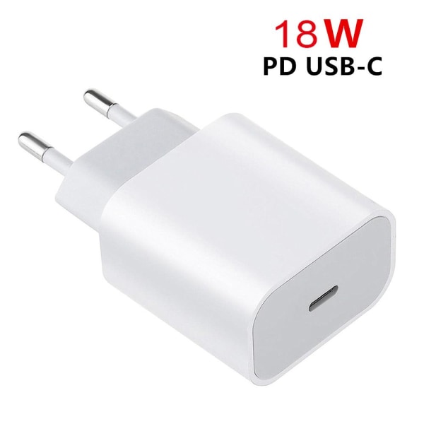 Snabbladdnings USB-C (Type-C) Väggadapter PD 18W 20W 20W