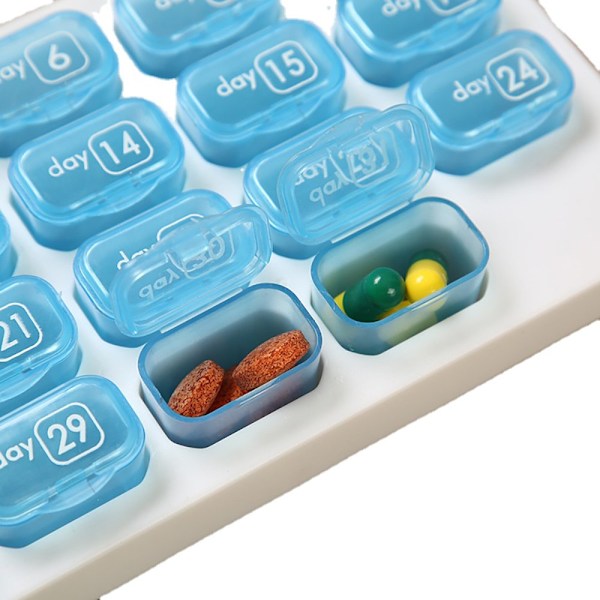 Praktiskt Dosett Medicinask Medicinlåda (31 fack) Grön