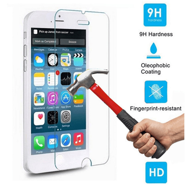 2-PAKK iPhone 6/6S Standard skjermbeskytter HD 0,3 mm  Transparent/Genomskinlig 74d4 | Transparent/Genomskinlig | Fyndiq