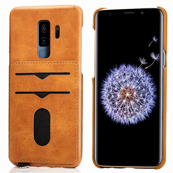 Samsung Galaxy S9 + - Stils�kert Vintage Skal med Korth�llare Grön