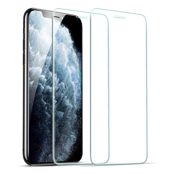 iPhone 11 Pro Max 3-PACK Full Clear 2.5D näytönsuoja 9H 0.3mm Transparent/Genomskinlig