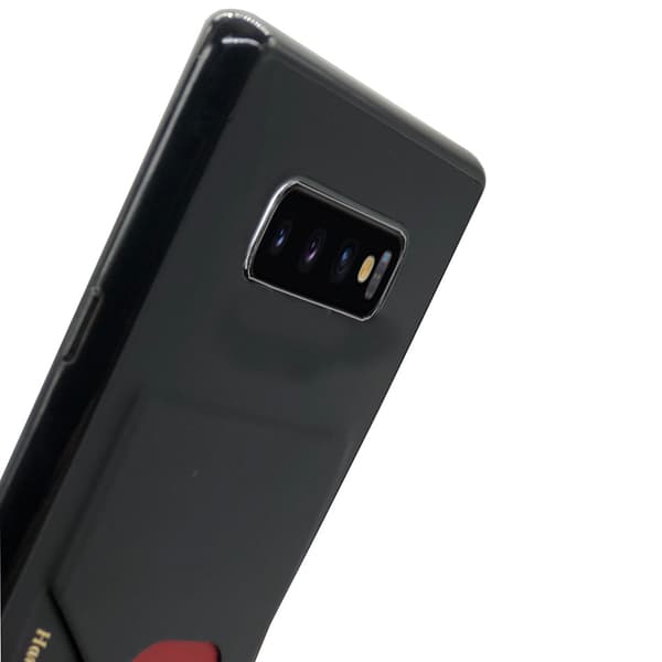 Samsung Galaxy S10 Plus - Skal med Kortfack (HANMAN) Grå Grå