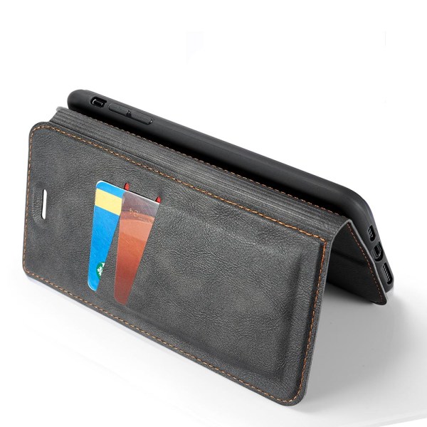 iPhone X/XS - Praktiskt Pl�nboksfodral Brun