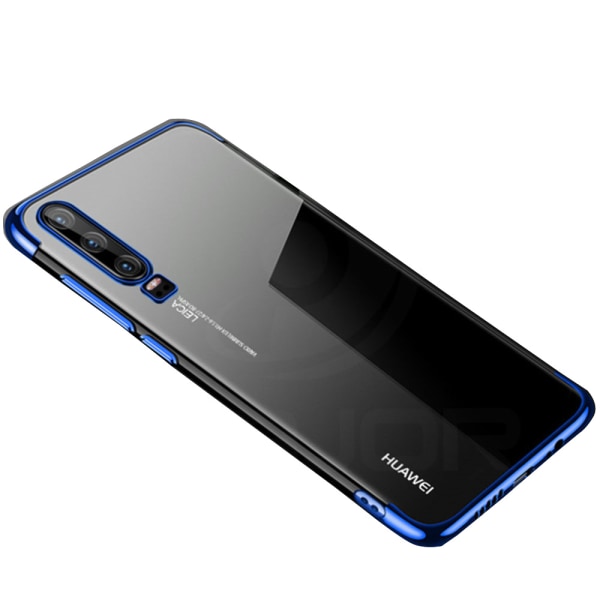 Huawei P30 - Tyylikäs pehmeä silikonikuori (sähköpinnoitettu) Svart