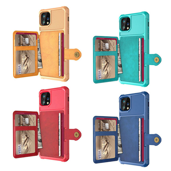 iPhone 11 - Eksklusivt cover med kortrum Grön