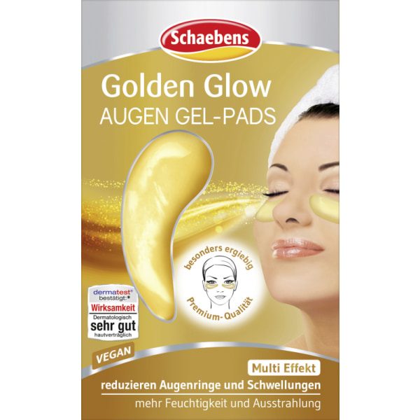 Ögongelepads från Schaebens - Gold Glow (Vegan) - 4-Pack (8st Pads)