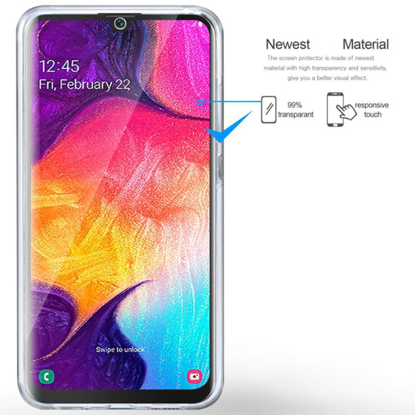 360° TPU Silikonfodral | Samsung A20e | Heltäckande Skydd Blå
