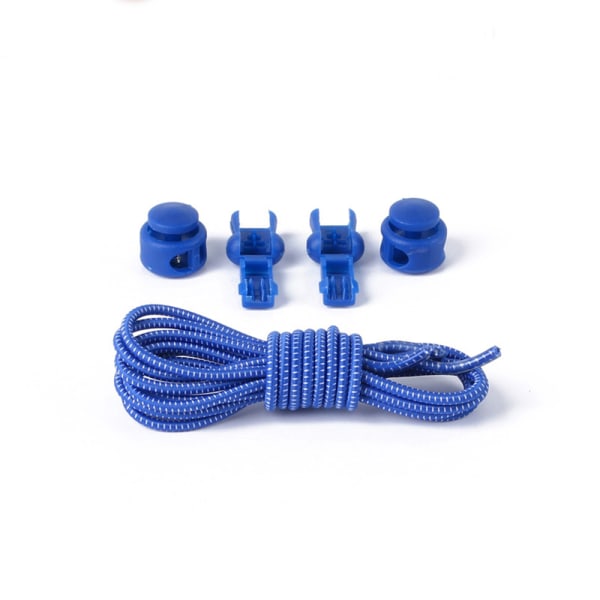 Elastiske snørebånd - inklusive snøre (længde: 100 cm) Blå