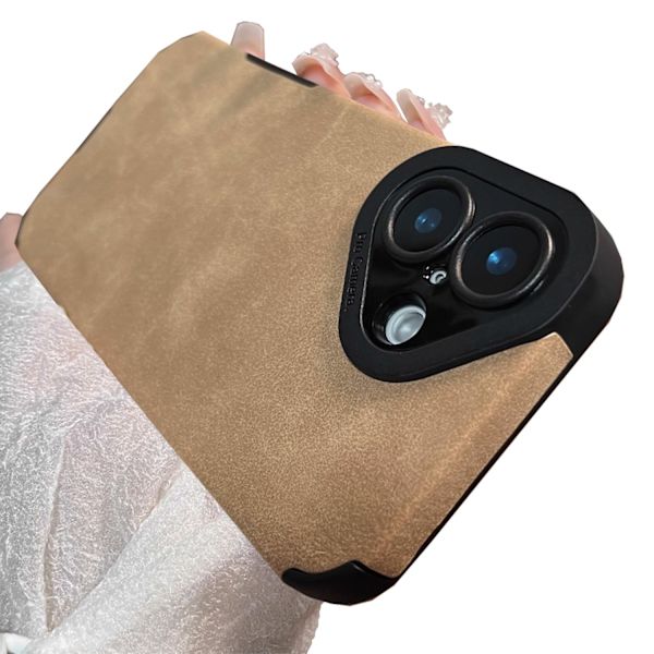 iPhone 16 Plus  Silikonskal i 8 Färger med Skydd för Kameran Khaki