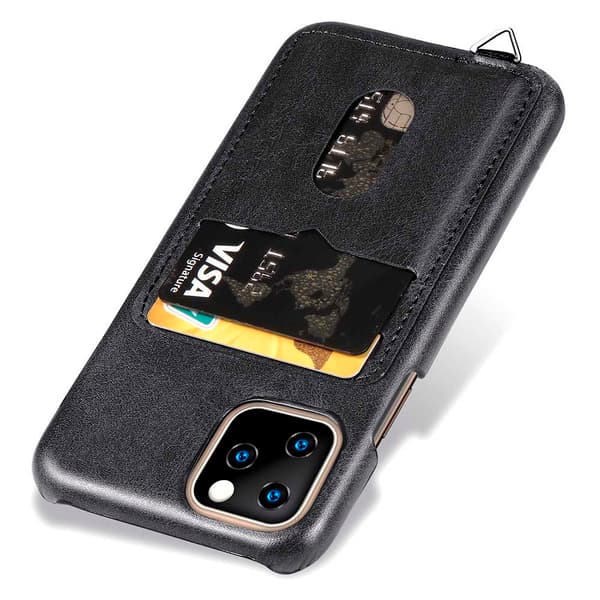 iPhone 11 Pro Max - Elegant Smart Cover med Kortholder Havsgrön