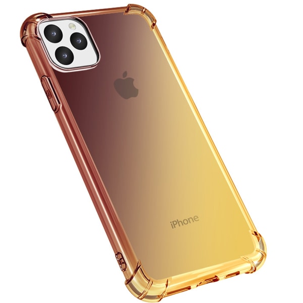 iPhone 11 - Kraftfullt Skal i Silikon Svart/Guld