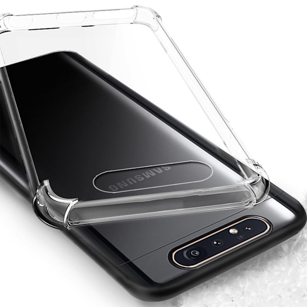 Samsung Galaxy A80 - Suunniteltu kuori Transparent/Genomskinlig