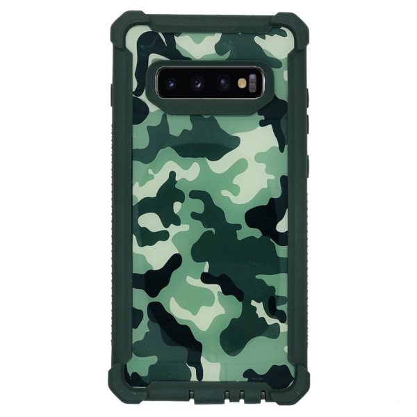 Samsung Galaxy S10 Plus - Skyddande Exklusivt Army Fodral Grön