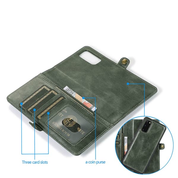 Samsung Galaxy S20 Plus - Dobbelt Wallet Cover Röd