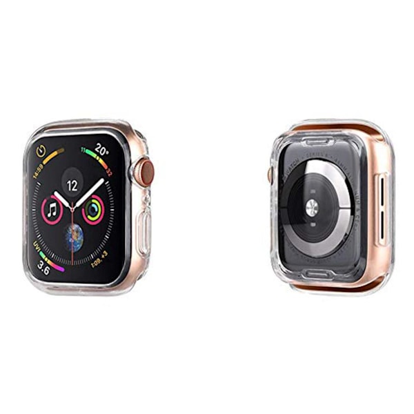 Skyddande Apple Watch Series 1/2/3 Silikonskal Transparent/Genomskinlig 42mm