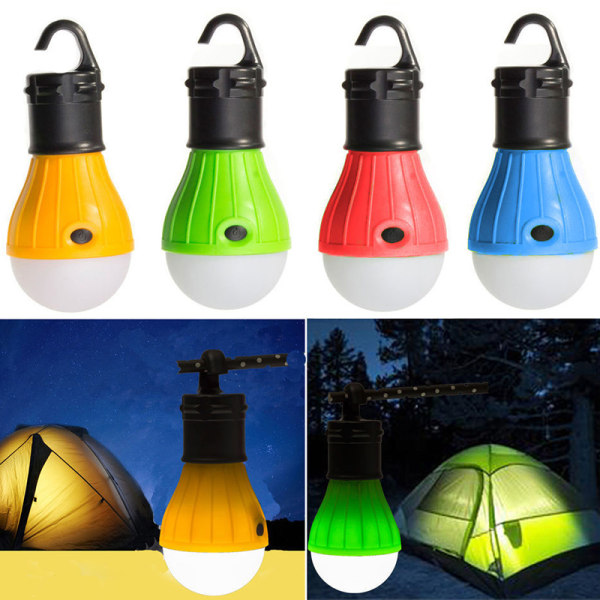 Praktiskt Portable Camping Lampa Ficklampa Gul