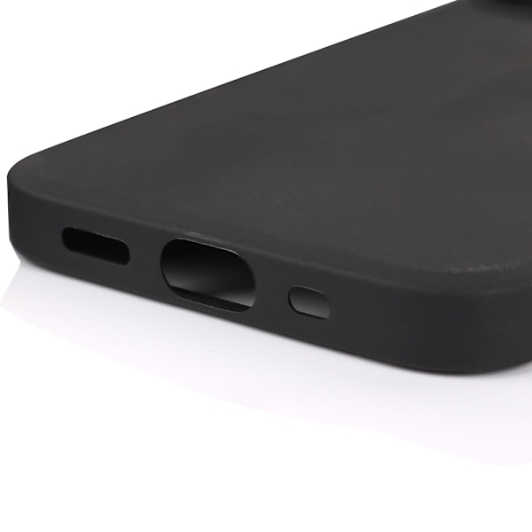 iPhone 12 Pro Max - Mattbehandlat Silikonskal & Mjukt Skärmskydd Svart