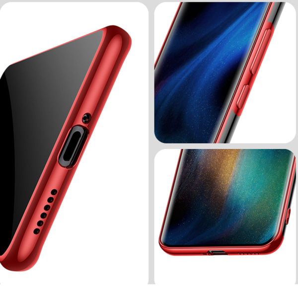 Eksklusivt cover med ringholder - Huawei P40 Röd