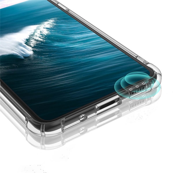 Samsung Galaxy S20 - Effektivt cover med kortrum Transparent/Genomskinlig