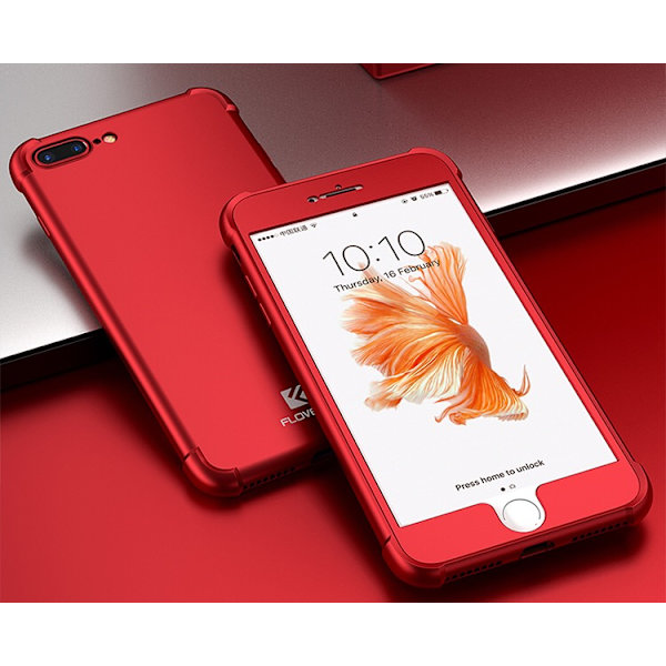 iPhone 6/6S - Praktiskt Skyddsfodral (FLOVEME) Röd