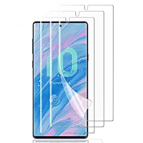 Note 10+ 3-PACK näytönsuoja 9H Nano-Soft Screen-Fit HD-Clear Transparent/Genomskinlig