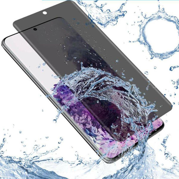 2-PACK Samsung Galaxy S21 Ultra Skärmskydd Anti-Spy 3D 0,3mm Svart
