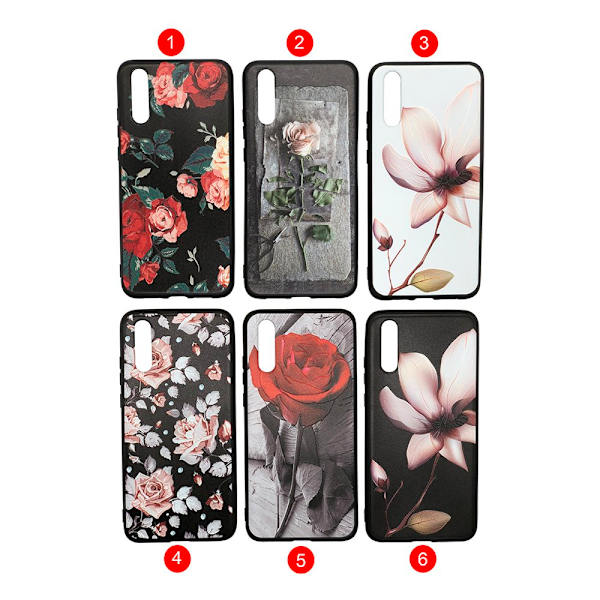 Blommiga skal för Huawei P20 6