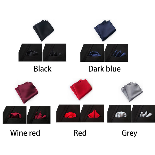 Stilren Pocket Square Kavaj Bröstnäsduk Grå