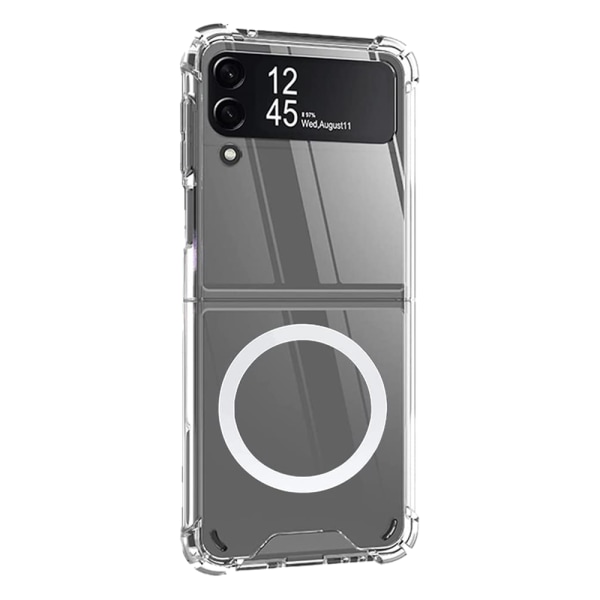 Samsung Galaxy Z Flip 4 - Suojakuori magneettitoiminnolla Genomskinlig