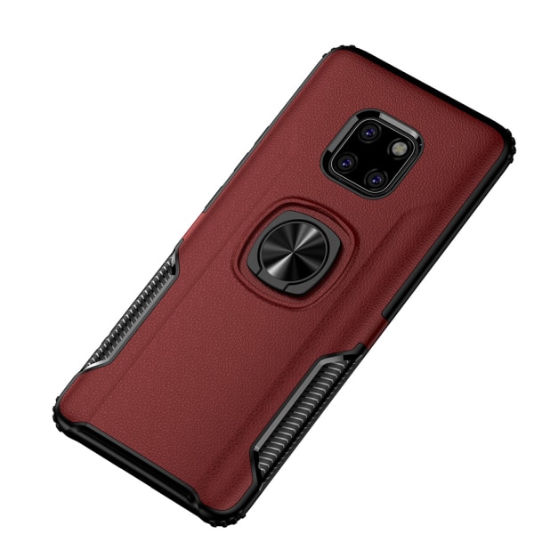 Exklusivt Skal med Ringhållare (LEMAN) - Huawei Mate 20 Pro Röd Röd