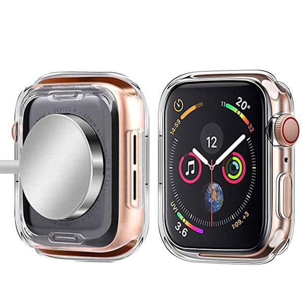 Skyddande Apple Watch Series 1/2/3 Silikonskal Transparent/Genomskinlig 42mm