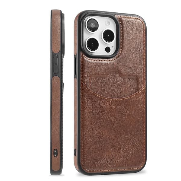 iPhone 12 / 12 Pro - Slimmat kortfodral i stilren design Blå