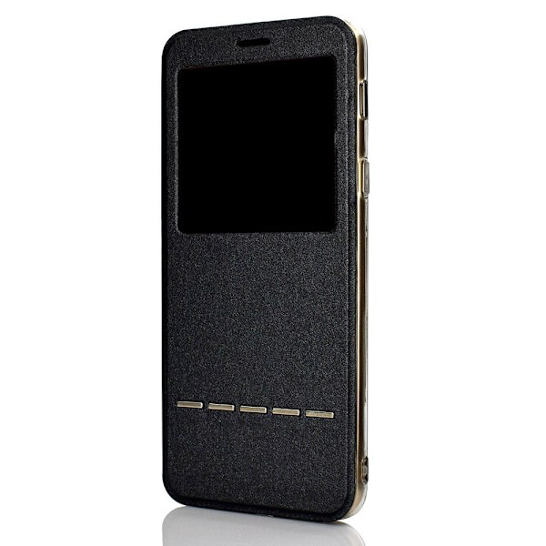 iPhone 11 Pro - Praktiskt Smartfodral med Svarsfunktion Fönster Guld