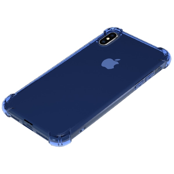 iPhone XS Max - Tunt Silikonskal med Airbagfunktion Blå